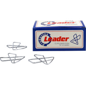 CLIP MARIPOSA 50 UNIDADES LEADER