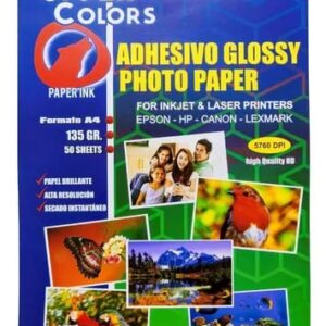 HOJA PAPEL FOTOGRAFICO GLOSSY TABLOIDE A4 - 1 UNIDAD