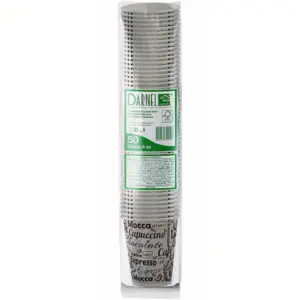 50 vasos de carton 4 oz DARNEL